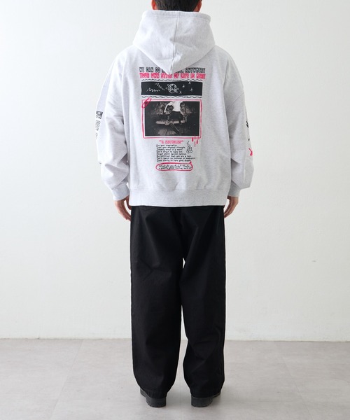 SOUNDSGOOOOD（サウンズグッド）の「【SOUNDS GOOOOD / サウンズグッド】アソートプリントZIPパーカー（パーカー・メンズ・レッド/ライトグレー・ONE SIZE）」の16枚目の写真