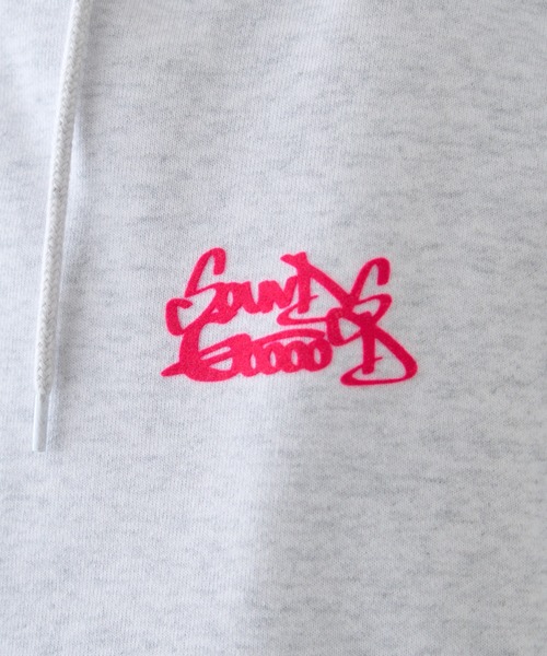 SOUNDSGOOOOD（サウンズグッド）の「【SOUNDS GOOOOD / サウンズグッド】アソートプリントZIPパーカー（パーカー・メンズ・レッド/ライトグレー・ONE SIZE）」の19枚目の写真