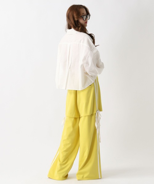 FOREVER 21（フォーエバー トゥエンティーワン）の「【2025SS】2WAYラインジャージパンツ（その他パンツ・レディース・ネイビー/イエロー/ブルー・SMALL/MEDIUM）」の6枚目の写真