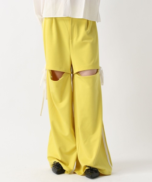 FOREVER 21（フォーエバー トゥエンティーワン）の「【2025SS】2WAYラインジャージパンツ（その他パンツ・レディース・ネイビー/イエロー/ブルー・SMALL/MEDIUM）」の7枚目の写真