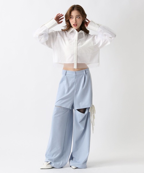 FOREVER 21（フォーエバー トゥエンティーワン）の「【2025SS】2WAYラインジャージパンツ（その他パンツ・レディース・ネイビー/イエロー/ブルー・SMALL/MEDIUM）」の9枚目の写真