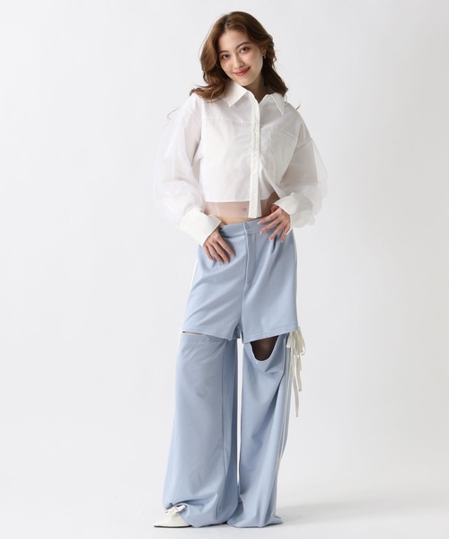 FOREVER 21（フォーエバー トゥエンティーワン）の「【2025SS】2WAYラインジャージパンツ（その他パンツ・レディース・ネイビー/イエロー/ブルー・SMALL/MEDIUM）」の10枚目の写真