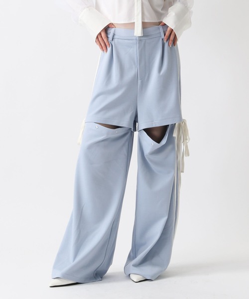 FOREVER 21（フォーエバー トゥエンティーワン）の「【2025SS】2WAYラインジャージパンツ（その他パンツ・レディース・ネイビー/イエロー/ブルー・SMALL/MEDIUM）」の12枚目の写真