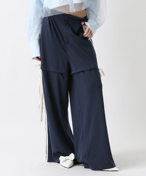 FOREVER 21（フォーエバー トゥエンティーワン）の「【2025SS】2WAYラインジャージパンツ（その他パンツ・レディース・ネイビー/イエロー/ブルー・SMALL/MEDIUM）」の17枚目の写真