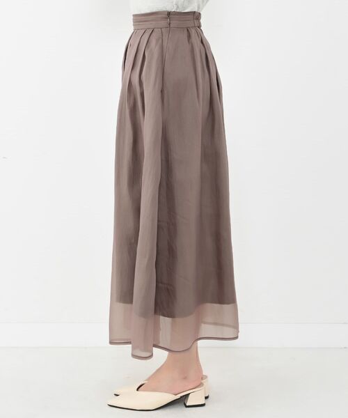 COHINA（コヒナ）の「シアーレイヤードタックスカート 【低身長・小柄女性】（スカート・レディース・ブラック/ブラウン/ホワイト・S-Regular/XS-Regular/S-Short/XS-Short）」の21枚目の写真