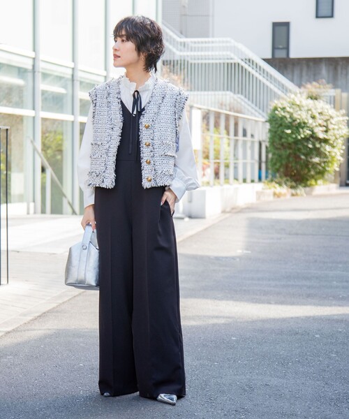 NOLLEY’S（ノーリーズ）の「フリル衿シャツ（シャツ/ブラウス・レディース・ホワイト/サックスブルー/オフホワイト・38）」の14枚目の写真