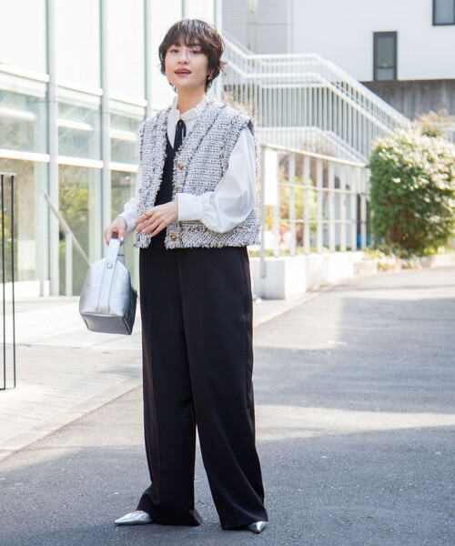 NOLLEY'S ブラウス シャツ 2wayラッフル衿ブラウス レディース