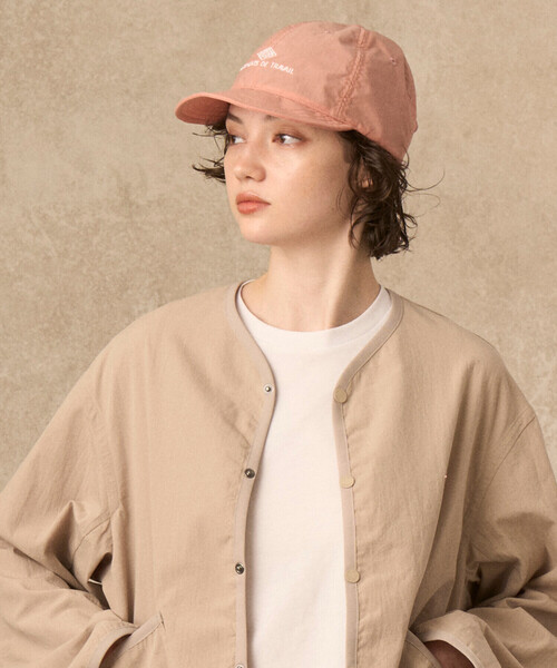 DANTON(ダントン)の「NYLON TAFFETA 6PANEL CAP(キャップ・レディース・ベージュ/ブラック/グレー/ピンク/ネイビー・F)」の7枚目の写真