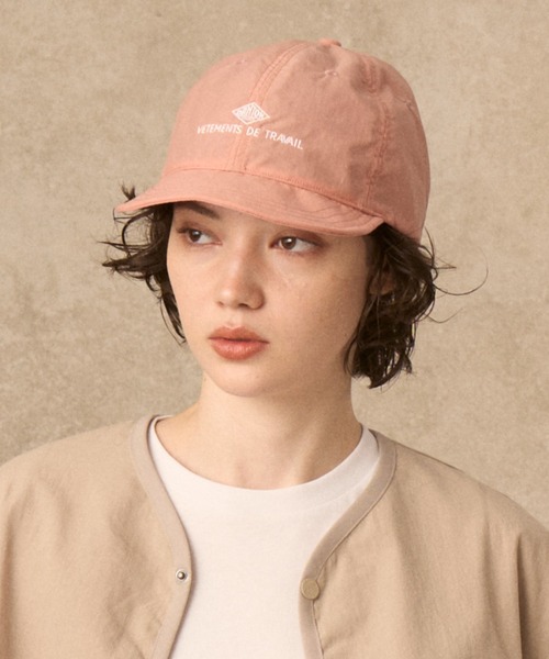 DANTON(ダントン)の「NYLON TAFFETA 6PANEL CAP(キャップ・レディース・ベージュ/ブラック/グレー/ピンク/ネイビー・F)」の5枚目の写真