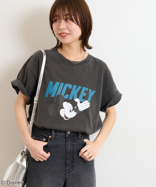 GOOD ROCK SPEED(グッドロックスピード)の「【GOOD ROCK SPEED / グッドロックスピード】<MICKEY MOUSE>Tシャツ(Tシャツ/カットソー・レディース・ブラック系その他/ホワイト・MEDIUM)」の7枚目の写真