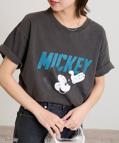 GOOD ROCK SPEED(グッドロックスピード)の「【GOOD ROCK SPEED / グッドロックスピード】<MICKEY MOUSE>Tシャツ(Tシャツ/カットソー・レディース・ブラック系その他/ホワイト・MEDIUM)」の10枚目の写真