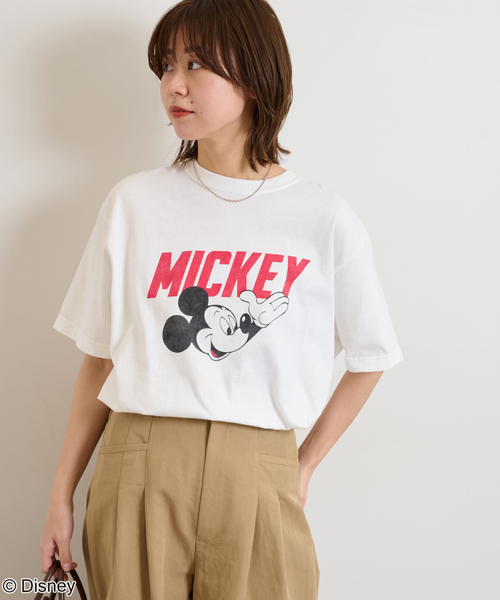 GOOD ROCK SPEED(グッドロックスピード)の「【GOOD ROCK SPEED / グッドロックスピード】<MICKEY MOUSE>Tシャツ(Tシャツ/カットソー・レディース・ブラック系その他/ホワイト・MEDIUM)」の17枚目の写真