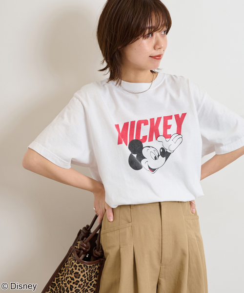 GOOD ROCK SPEED(グッドロックスピード)の「【GOOD ROCK SPEED / グッドロックスピード】<MICKEY MOUSE>Tシャツ(Tシャツ/カットソー・レディース・ブラック系その他/ホワイト・MEDIUM)」の18枚目の写真