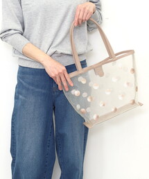 COOCO（クーコ）の「ＳＭＩＬＥＹ　ドットスパンコール刺繍メッシュ生地トートバッグ（トートバッグ）」