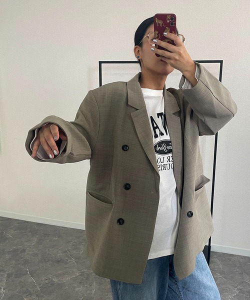 Triangle Project オーバーサイズテーラードジャケット Triangle Project オーバーサイズテーラードジャケット