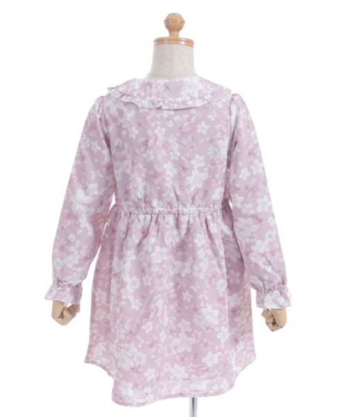 axes femme（アクシーズファム）の「サクラ柄シャツワンピース（ワンピース・キッズ・ピンク/キナリ・X-LARGE/LARGE/MEDIUM）」の9枚目の写真