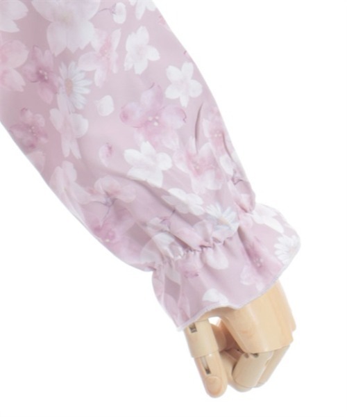 axes femme（アクシーズファム）の「サクラ柄シャツワンピース（ワンピース・キッズ・ピンク/キナリ・X-LARGE/LARGE/MEDIUM）」の4枚目の写真