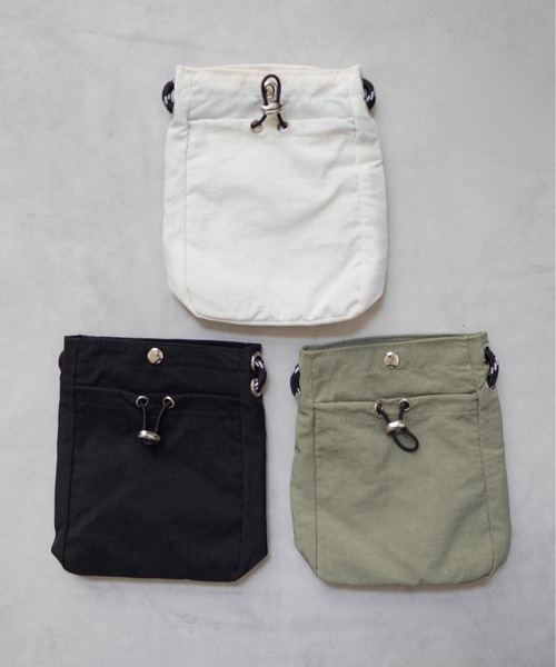 Port(ポート)の「【 Port / ポート 】 ドローコード ミニ ショルダーバッグ(ショルダーバッグ・レディース・ブラック/カーキ/アイボリー/ブルー/オレンジ/パープル/ベージュ・FREE)」の8枚目の写真