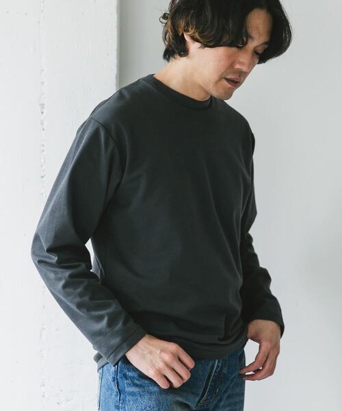 URBAN RESEARCH DOORS(アーバンリサーチドアーズ)の「『イージーケア』ポンチ ロングスリーブ Tシャツ(Tシャツ/カットソー・メンズ・ライトグレー/スミクロ/ホワイト・LARGE/MEDIUM)」の16枚目の写真