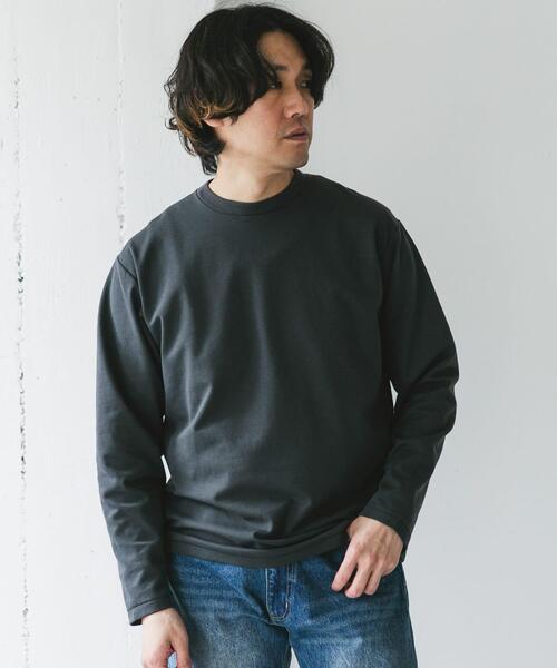 URBAN RESEARCH DOORS(アーバンリサーチドアーズ)の「『イージーケア』ポンチ ロングスリーブ Tシャツ(Tシャツ/カットソー・メンズ・ライトグレー/スミクロ/ホワイト・LARGE/MEDIUM)」の17枚目の写真
