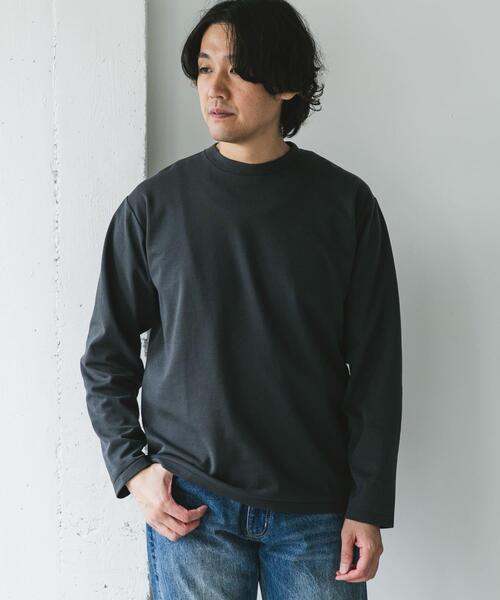 URBAN RESEARCH DOORS(アーバンリサーチドアーズ)の「『イージーケア』ポンチ ロングスリーブ Tシャツ(Tシャツ/カットソー・メンズ・ライトグレー/スミクロ/ホワイト・LARGE/MEDIUM)」の18枚目の写真