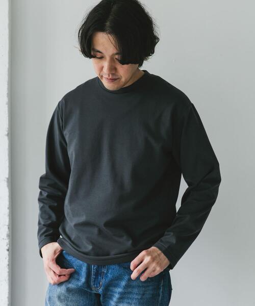 URBAN RESEARCH DOORS(アーバンリサーチドアーズ)の「『イージーケア』ポンチ ロングスリーブ Tシャツ(Tシャツ/カットソー・メンズ・ライトグレー/スミクロ/ホワイト・LARGE/MEDIUM)」の19枚目の写真