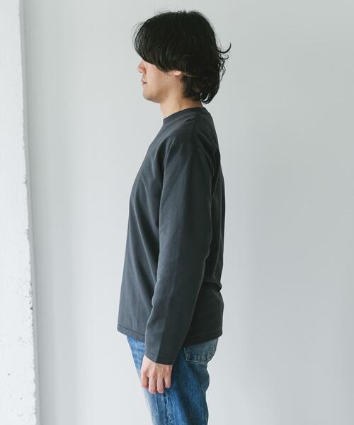 URBAN RESEARCH DOORS(アーバンリサーチドアーズ)の「『イージーケア』ポンチ ロングスリーブ Tシャツ(Tシャツ/カットソー・メンズ・ライトグレー/スミクロ/ホワイト・LARGE/MEDIUM)」の12枚目の写真