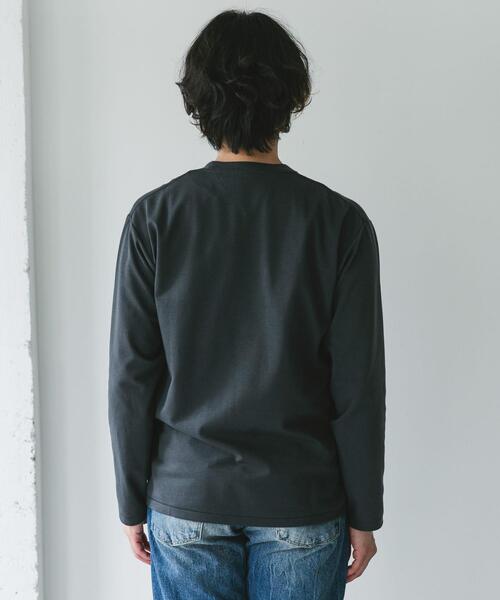 URBAN RESEARCH DOORS(アーバンリサーチドアーズ)の「『イージーケア』ポンチ ロングスリーブ Tシャツ(Tシャツ/カットソー・メンズ・ライトグレー/スミクロ/ホワイト・LARGE/MEDIUM)」の13枚目の写真