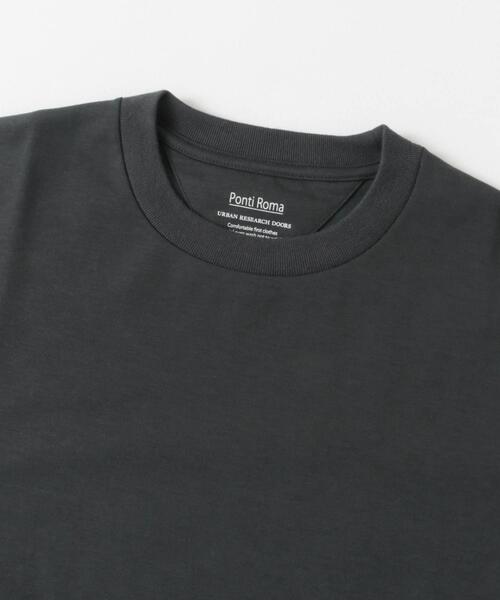 URBAN RESEARCH DOORS(アーバンリサーチドアーズ)の「『イージーケア』ポンチ ロングスリーブ Tシャツ(Tシャツ/カットソー・メンズ・ライトグレー/スミクロ/ホワイト・LARGE/MEDIUM)」の7枚目の写真