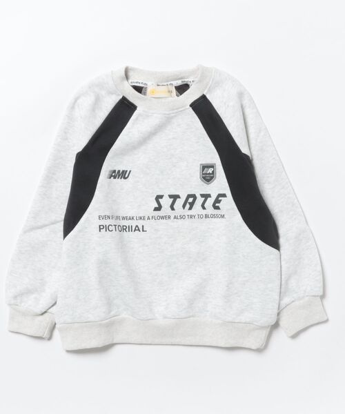aimoha（アイモハ）の「【aimoha-KIDS-】カラーブロックプリントスウェット（スウェット・キッズ・ブラック/グレー・150/160/110/120/130/140）」の15枚目の写真