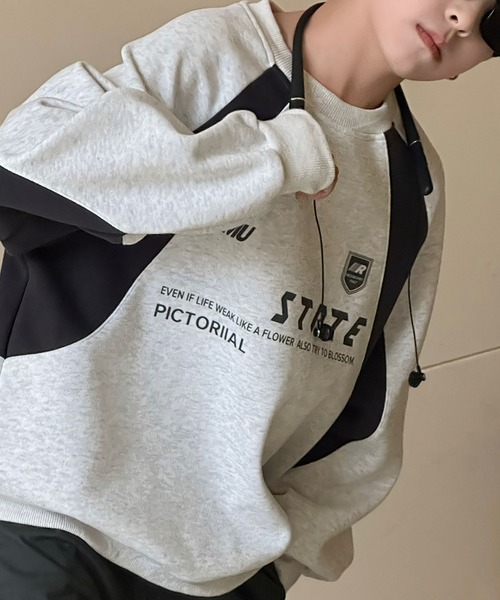 aimoha（アイモハ）の「【aimoha-KIDS-】カラーブロックプリントスウェット（スウェット・キッズ・ブラック/グレー・150/160/110/120/130/140）」の10枚目の写真