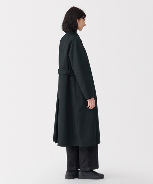 2025　ムジラボ　MUJIlabo　高密度コットンシングルブレストコート　黒 MUJI Labo〕婦人 高密度コットンシングルブレストコート（その他