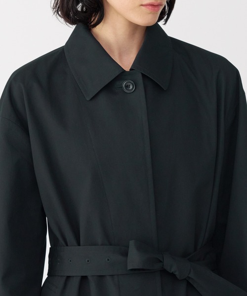 MUJI Labo（ムジラボ）の「〔MUJI Labo〕婦人　高密度コットンシングルブレストコート（その他アウター・レディース・ベージュ/サンドベージュ/ブラック・XL/L/M/S）」の9枚目の写真