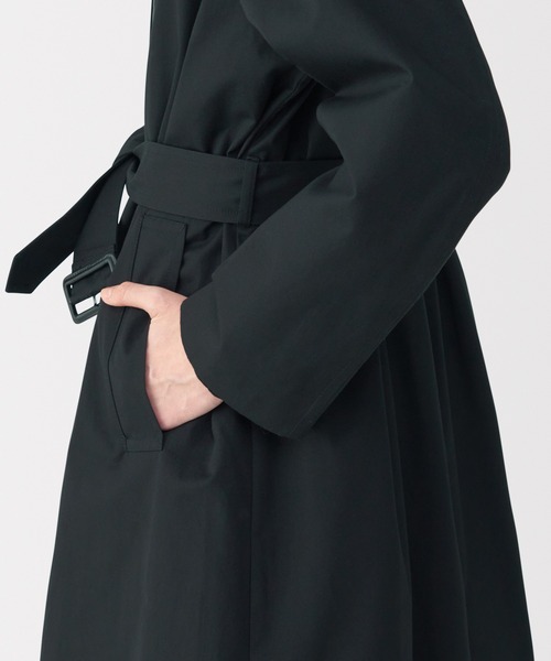 2025　ムジラボ　MUJIlabo　高密度コットンシングルブレストコート　黒 紳士 高密度コットンシングルブレストコート | 無印良品