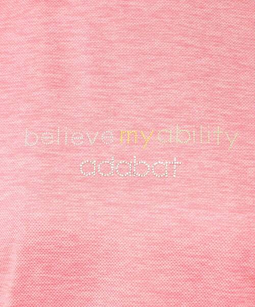 adabat(アダバット)の「UVカット/吸水速乾 クールコアモックネックT(Tシャツ/カットソー・レディース・ピンク系/ネイビー・42/40/38/36)」の6枚目の写真