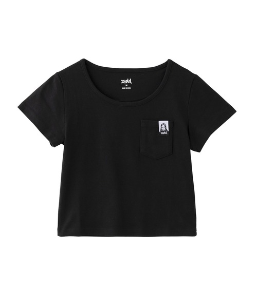 FACE LABEL POCKET BABY TEE（Tシャツ/カットソー）｜X-girl