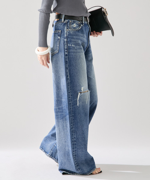 NEEDBY heritage(ニードバイヘリテージ)の「NEEDBY heritage(ニードバイ ヘリテージ)vintage No.2 N1V2V043710B(デニムパンツ・レディース・ネイビー・26/25/24/23)」の20枚目の写真