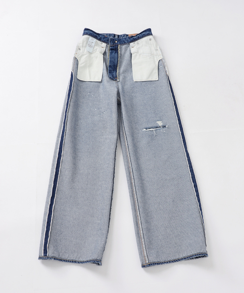 NEEDBY heritage(ニードバイヘリテージ)の「NEEDBY heritage(ニードバイ ヘリテージ)vintage No.2 N1V2V043710B(デニムパンツ・レディース・ネイビー・26/25/24/23)」の5枚目の写真