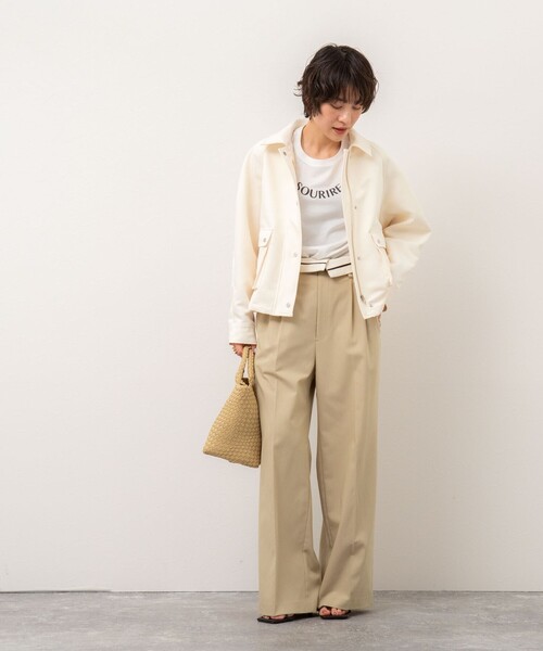 セール】中空チノトラペーズブルゾン（ブルゾン）｜NOLLEY 