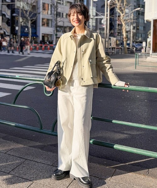 セール】中空チノトラペーズブルゾン（ブルゾン）｜NOLLEY 