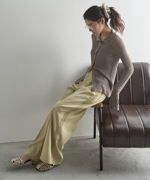 BLESS N°27 タックスラックス セール】※※【 5SIZE 】太ベルトハイウエストツートーンタック