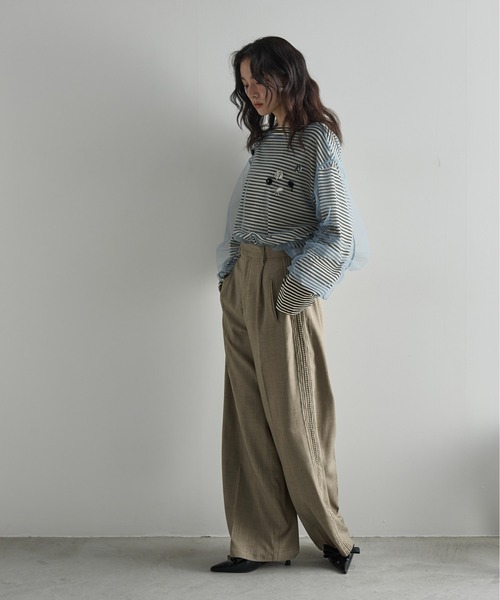 THE YOn(ザヨン)の「レースラインタックスラックス(その他パンツ・レディース・レディッシュグレー/イエロー/ワイン・S/M)」の14枚目の写真