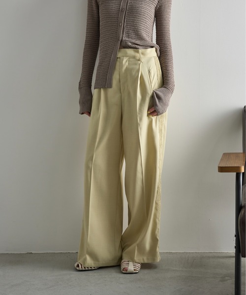 THE YOn(ザヨン)の「レースラインタックスラックス(その他パンツ・レディース・レディッシュグレー/イエロー/ワイン・S/M)」の17枚目の写真