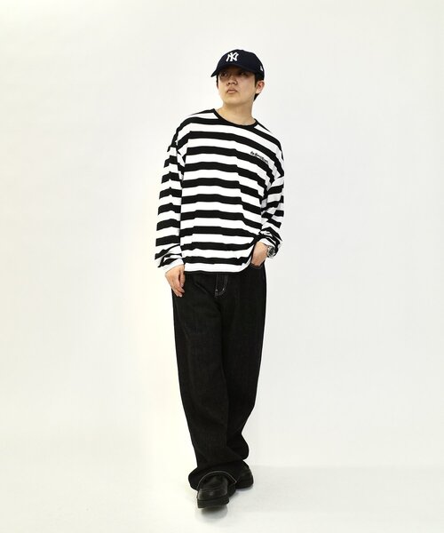 Sourcream（サワークリーム）の「【Sourcream/サワークリーム】ボーダーロンTEE（Tシャツ/カットソー・レディース・チャコールグレー/ホワイト/パープル・FREE）」の22枚目の写真