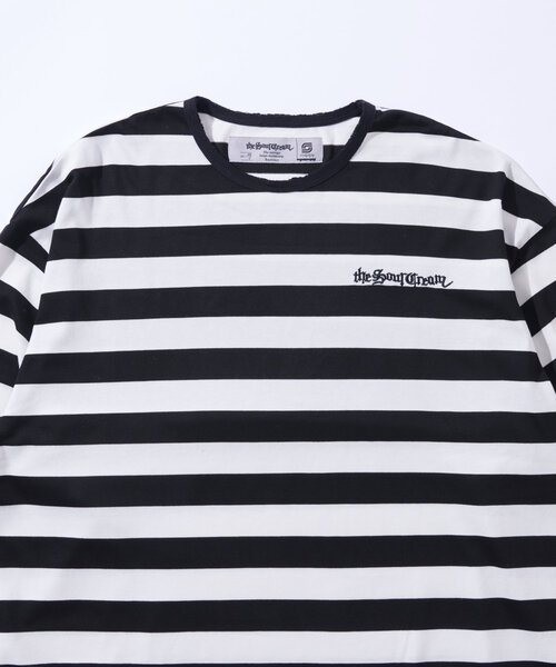 Sourcream（サワークリーム）の「【Sourcream/サワークリーム】ボーダーロンTEE（Tシャツ/カットソー・レディース・チャコールグレー/ホワイト/パープル・FREE）」の12枚目の写真