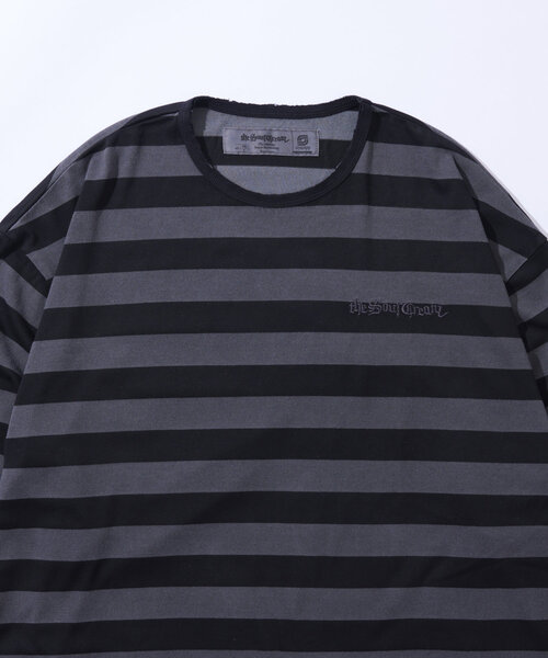 Sourcream（サワークリーム）の「【Sourcream/サワークリーム】ボーダーロンTEE（Tシャツ/カットソー・レディース・チャコールグレー/ホワイト/パープル・FREE）」の13枚目の写真