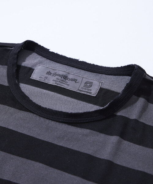 Sourcream（サワークリーム）の「【Sourcream/サワークリーム】ボーダーロンTEE（Tシャツ/カットソー・レディース・チャコールグレー/ホワイト/パープル・FREE）」の15枚目の写真