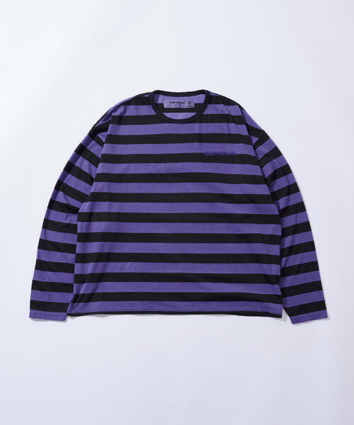 Sourcream（サワークリーム）の「【Sourcream/サワークリーム】ボーダーロンTEE（Tシャツ/カットソー・レディース・チャコールグレー/ホワイト/パープル・FREE）」の17枚目の写真