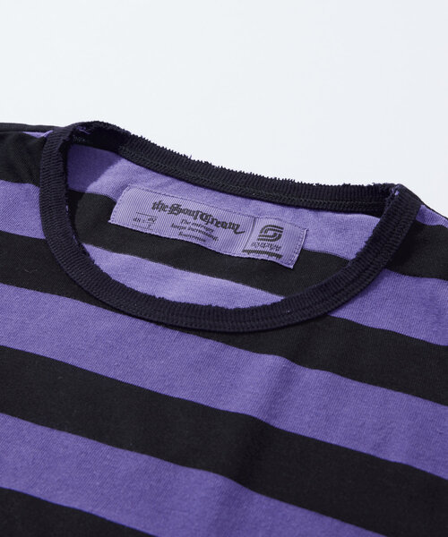 Sourcream（サワークリーム）の「【Sourcream/サワークリーム】ボーダーロンTEE（Tシャツ/カットソー・レディース・チャコールグレー/ホワイト/パープル・FREE）」の18枚目の写真