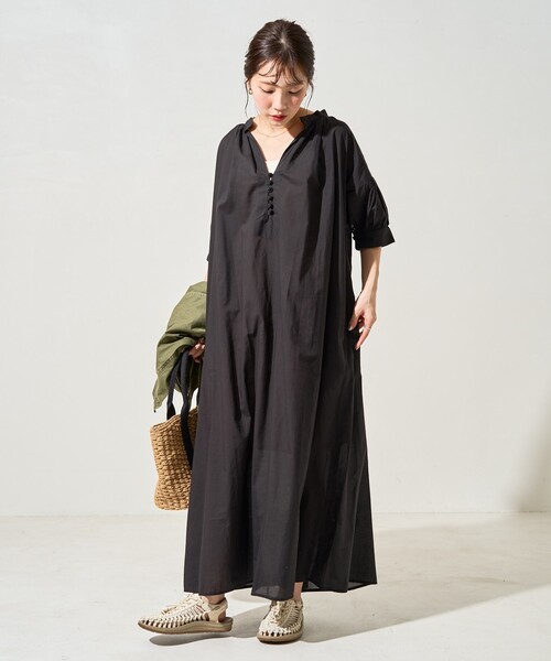 セール】限定展開 インド 組紐 ボタン スキッパー ワンピース